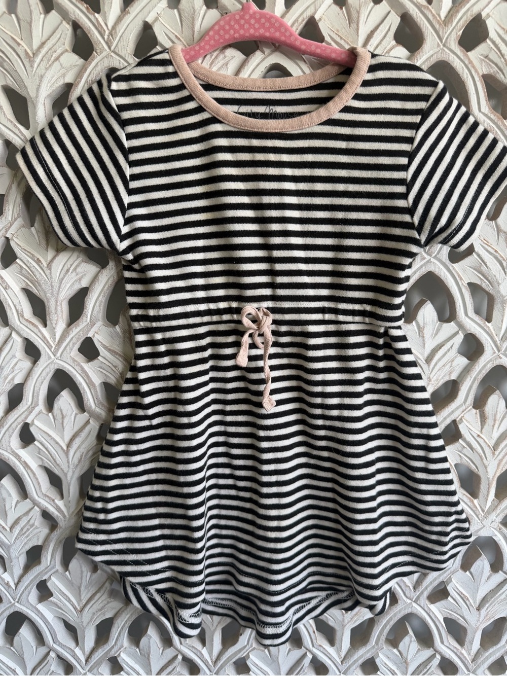 City Mouse Striped Organic Cotton Dress Size 2Y
